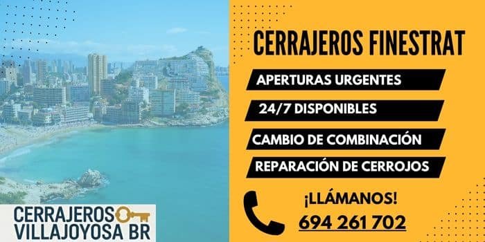 Cerrajeros Finestrat 24 horas